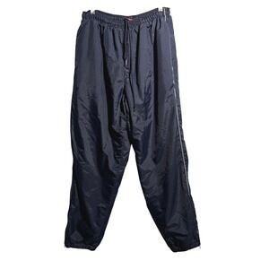 VTG 90s Prospirit Mens Navy Blue Fleece Lined Windbreaker Pants M‎ Streetwear